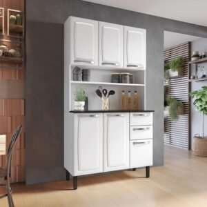 Kit Cozinha de Aço Pratika 105cm - 6portas 2gavetas - Itatiaia