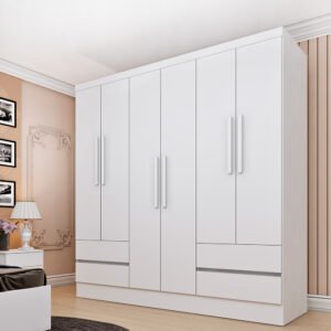 Guarda-Roupa Oregon 1,80m - 6 portas - Tcil