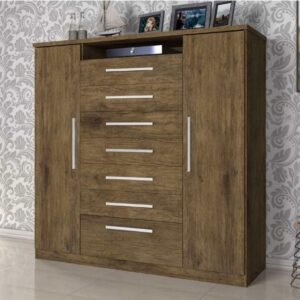 Cômoda Mega 2 Portas 7 Gavetas - J&a Móveis