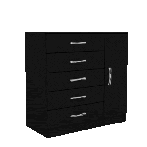 Cômoda Sapateira 1 Porta e 5 Gavetas - Evidência Móveis