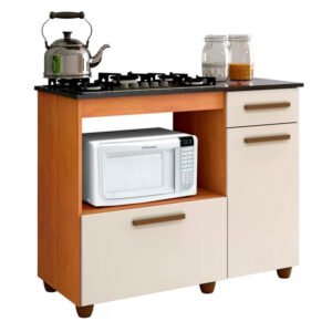 Balcão Violeta Cooktop 4 Bocas - Kaiki Móveis